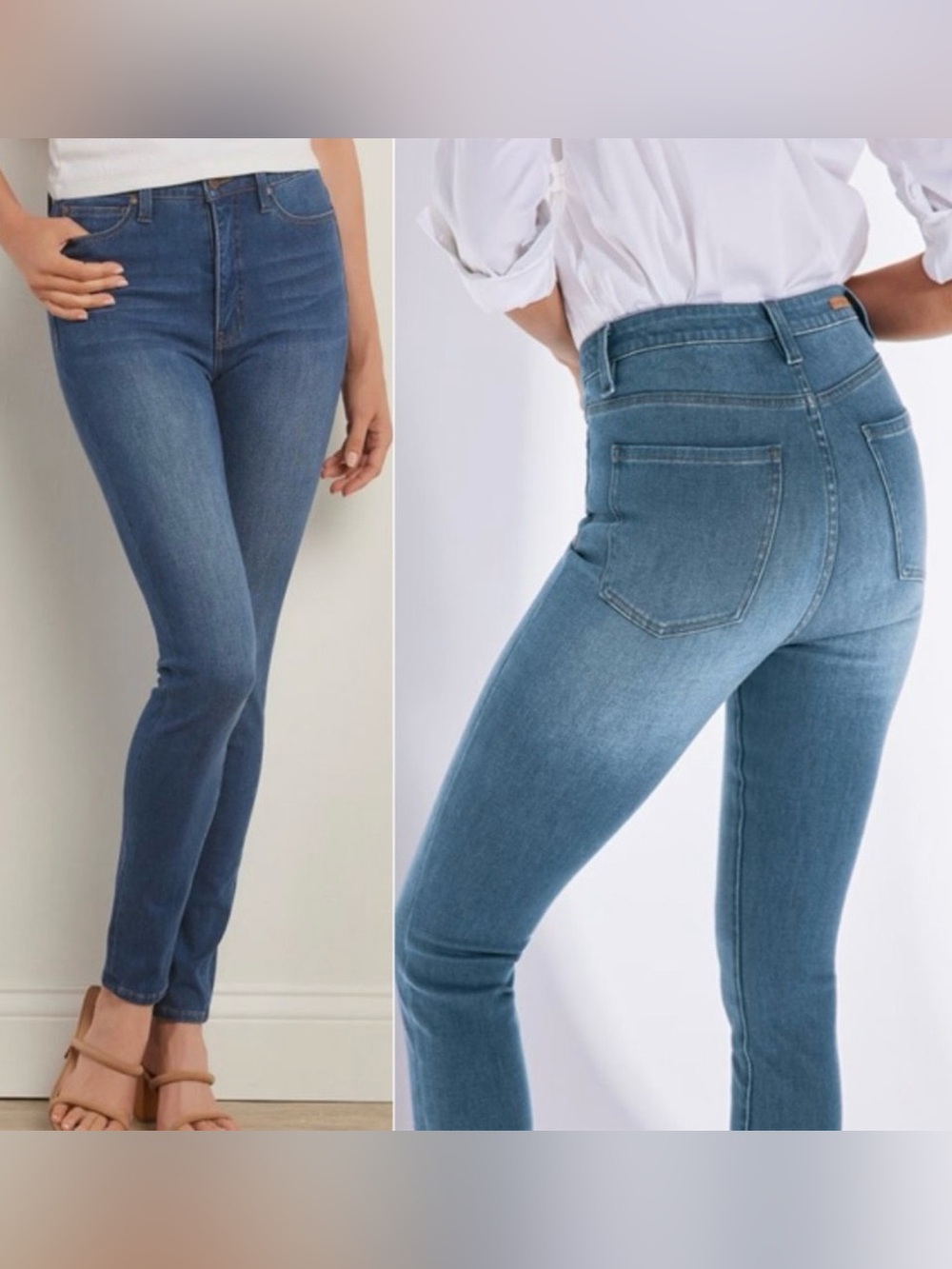 NWT 𝅺Soft Surroundings The Ultimate High Rise Fly Front Crop Slim Jeans sz 20W